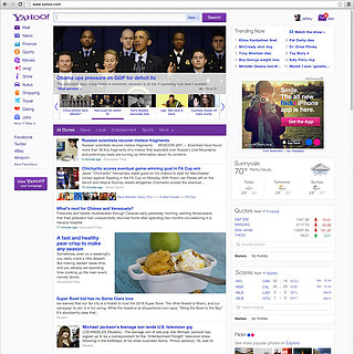 New Yahoo Homepage