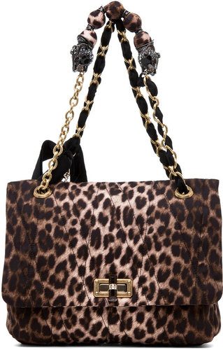 Lanvin 10 Year Anniversary Happy Handbag in Leopard