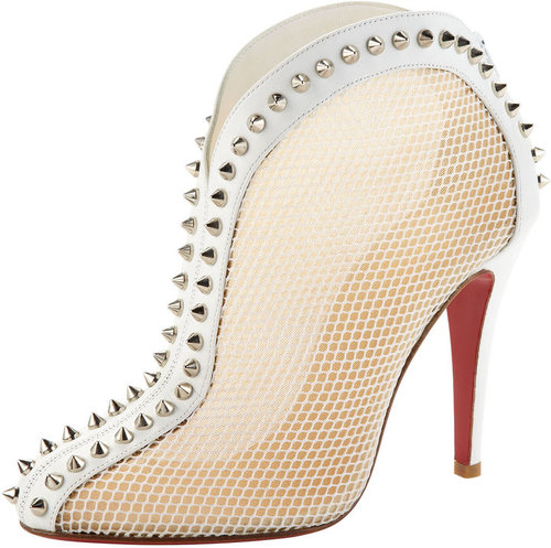 Christian Louboutin Bourriche Studded Red Sole Ankle Boot