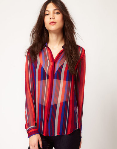 Equipment Long Sleeve Silk Earl Blouse