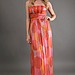 Decode 1.8 Polka Dot Maxi in Coral Multi