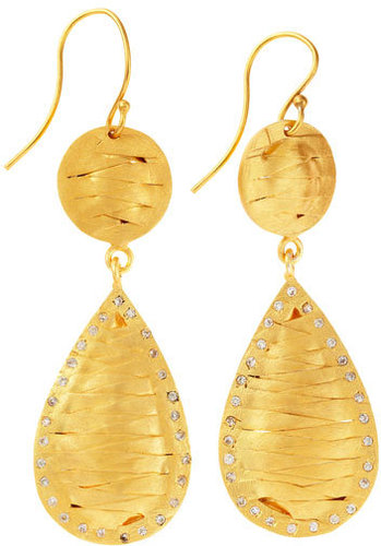 Kevia Woven Teardrop Earrings