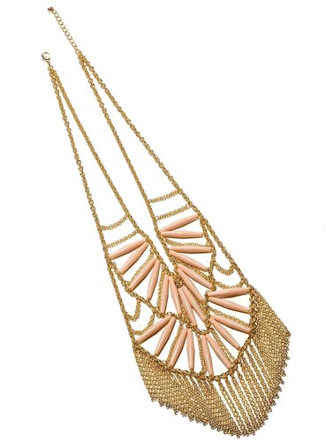 Tribal Fringe Statement Necklace