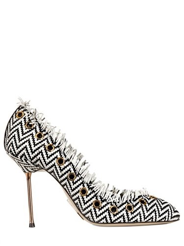 Daniele Michetti - 105mm Woven Leather Pumps