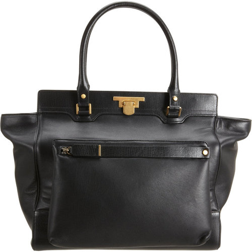 Lanvin Miss Sartorial Leather Shopper with Detach Bag