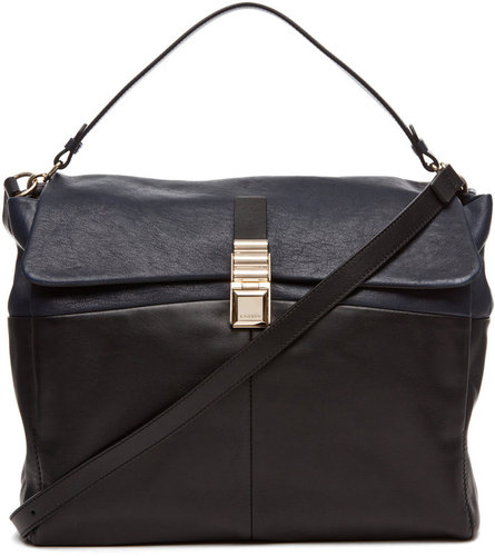 Lanvin Large Double Carry Bag in Blue