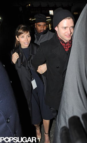 After Justin Timberlake's Brit Awards performance in February, he and Jessica Biel went to the Sony afterparty in London.
After Justin Timberlake's Brit Awards performance in February, he and Jessica Biel went to the Sony afterparty in London.