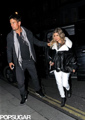 Josh Duhamel led the way for Fergie.
Josh Duhamel led the way for Fergie.
