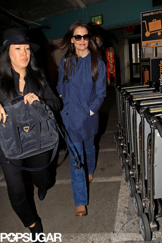 Katie Holmes Touches Down With Her Holmes & Yang Business Partner Katie Holmes Touches Down With Her Holmes & Yang Business Partner