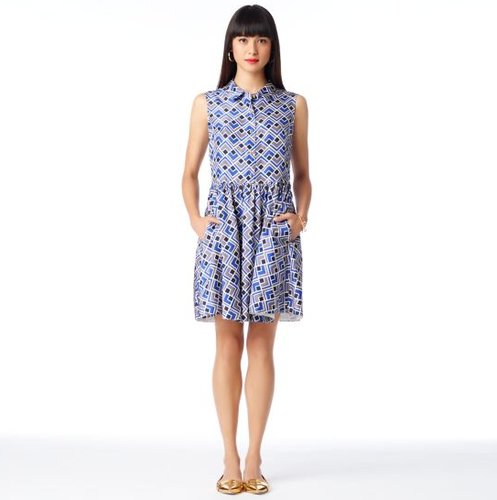 Kate Spade's deco Lora dress ($238, originally $398) features a refreshing print, perfect for work or a day at the park.
Kate Spade's deco Lora dress ($238, originally $398) features a refreshing print, perfect for work or a day at the park.
