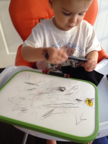 Arthur Bleick got creative while sitting in his high chair.
Source: Twitter user SelmaBlair
Arthur Bleick got creative while sitting in his high chair.
Source: Twitter user SelmaBlair