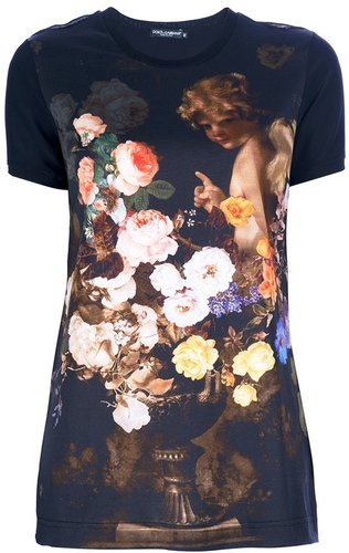 Dolce & Gabbana Cherub Print T-shirt