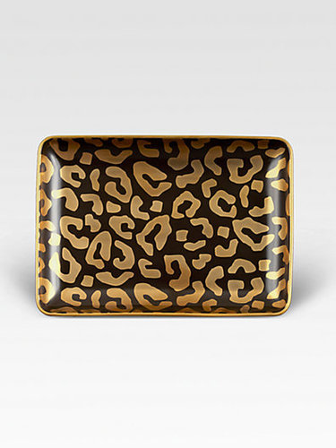 L'Objet Leopard Print Tray