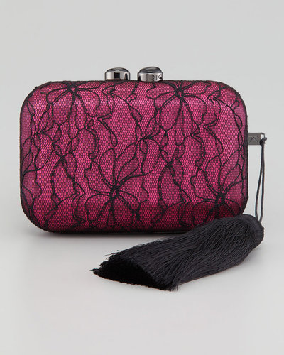 Kotur Margo Lace-Overlaid Minaudiere