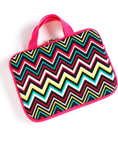 CUL-DE-SAC Zigzag Print Laptop Sleeve