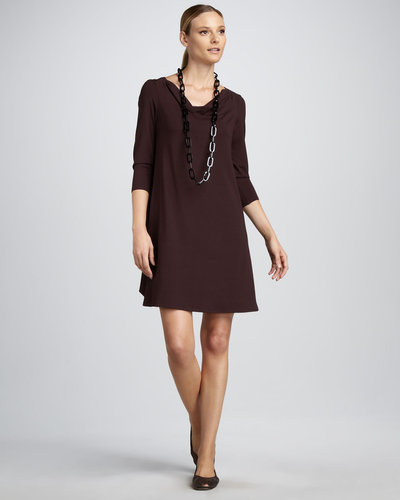 Eileen Fisher Cowl-Neck Dress
