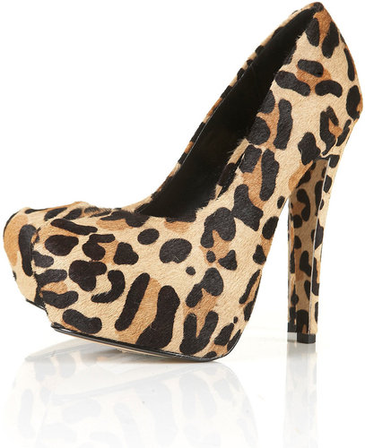 leopard high heels