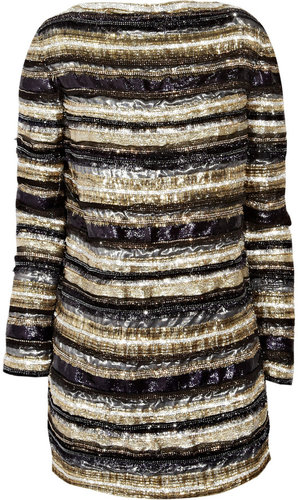 Balmain Embellished silk dress