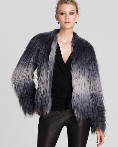 Rachel Zoe Jacket - Brooklyn Raglan Faux Fur