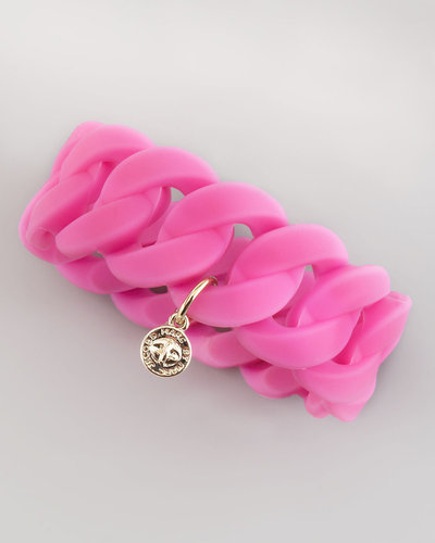 MARC by Marc Jacobs Katie Wide Rubber Turnlock Bracelet, Light Purple