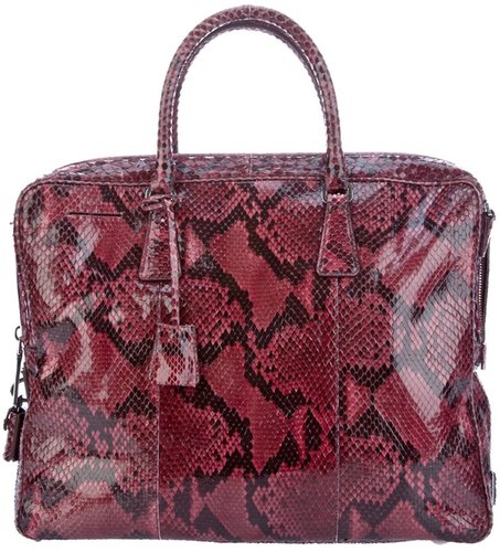 Prada Snake Print Bag