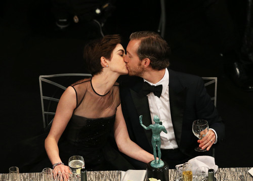 Anne Hathaway and Adam Shulman Anne Hathaway and Adam Shulman