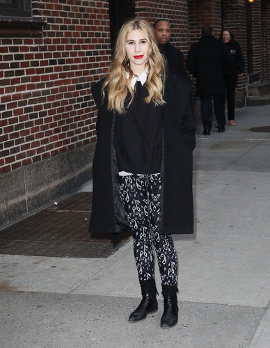 Zosia Mamet at Late Show With David Letterman in New York.
Zosia Mamet at Late Show With David Letterman in New York.