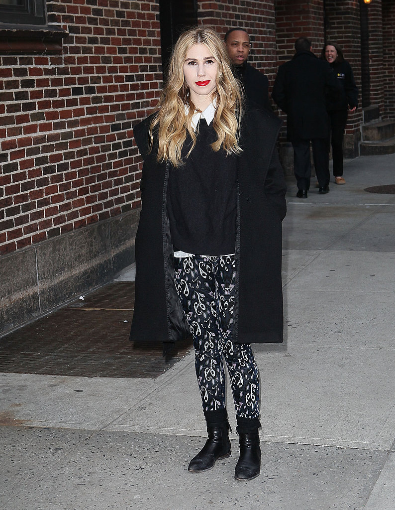 Zosia Mamet at Late Show With David Letterman in New York.
Zosia Mamet at Late Show With David Letterman in New York.