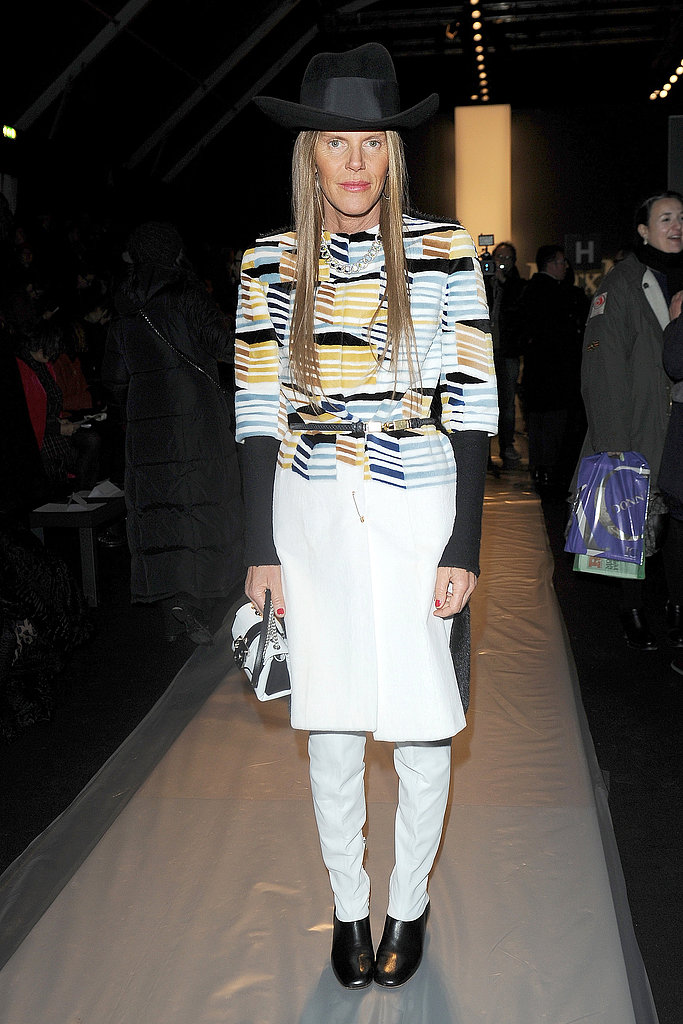 Anna Dello Russo at the Max Mara Fall 2013 show in Milan.
Anna Dello Russo at the Max Mara Fall 2013 show in Milan.