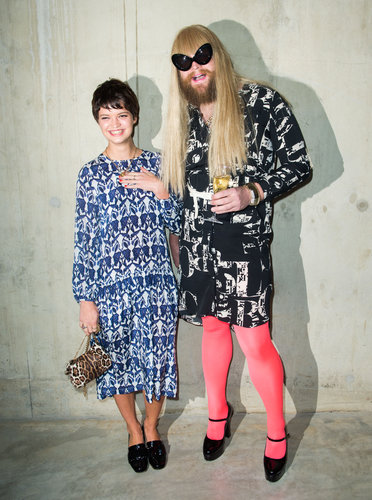 Pixie Geldof and P'Trique at the Topshop Unique Fall 2013 show in London.
Pixie Geldof and P'Trique at the Topshop Unique Fall 2013 show in London.