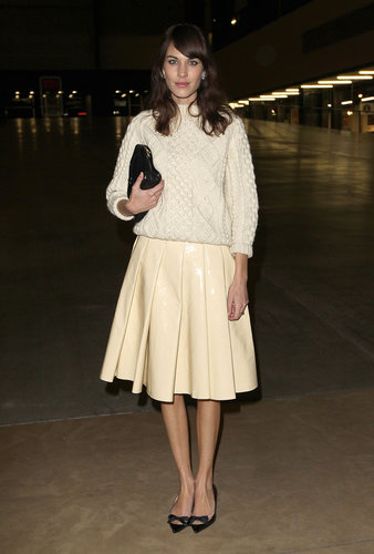 Alexa Chung at the J.W. Anderson Fall 2013 show in London.
Alexa Chung at the J.W. Anderson Fall 2013 show in London.