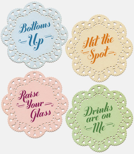 Indelicate Doily Coasters IN STOCK NOW!