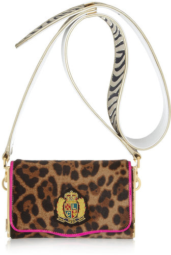 Christian Louboutin Carrie animal-print calf hair shoulder bag