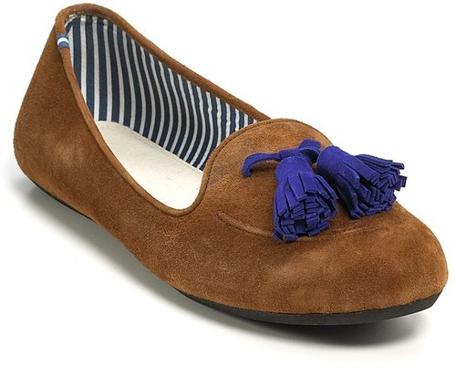 Charles Philip "Sylvie" Tassel Suede Loafers