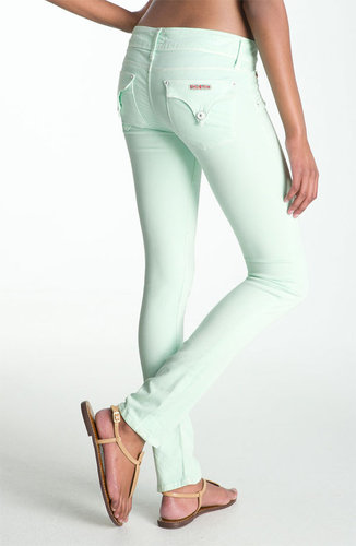 Hudson Jeans Skinny Stretch Jeans (Mint)