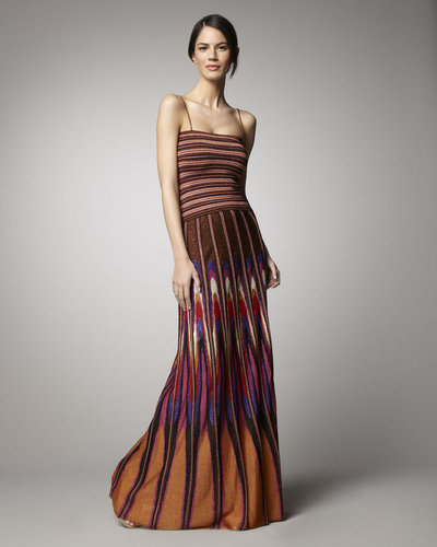 M Missoni Shimmery Twist-Detailed Gown