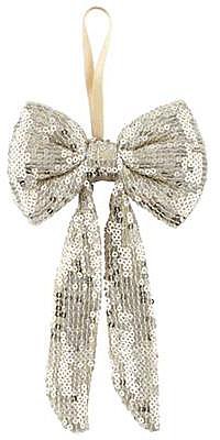 Gold Sequins Bow Ornament