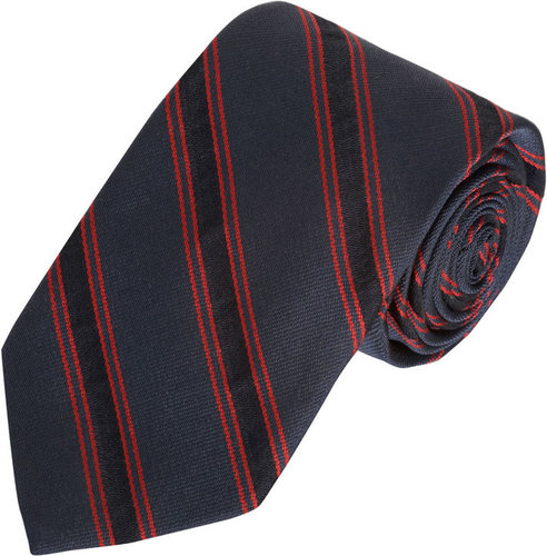 Band of Outsiders Diagonal Bordered Stripe Tie