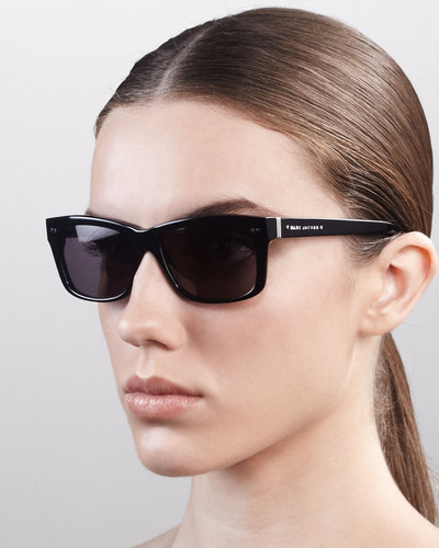 Marc Jacobs Cat Eye Logo Sunglasses, Black