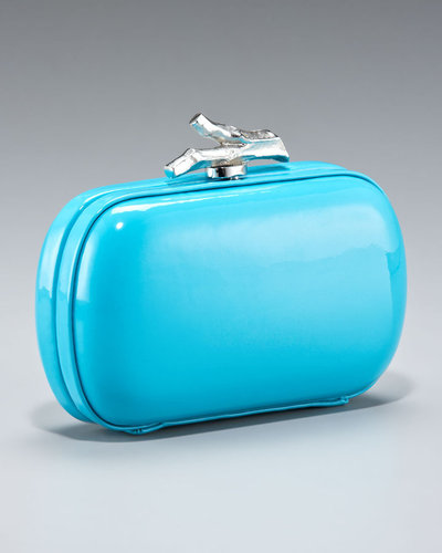Diane von Furstenberg Lytton Patent Minaudiere,Turquoise
