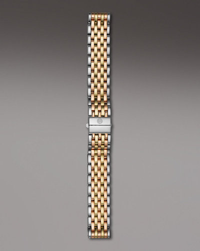 Michele Watches 18mm Deco Tri-Tone Bracelet