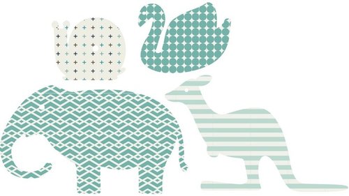 Gio Animals Brigade Sky Wall Decals