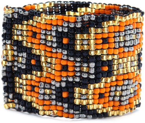 Tribal Bead Stretch Cuff