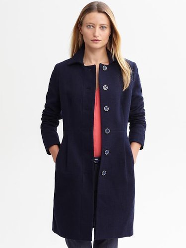 Textured cotton coat