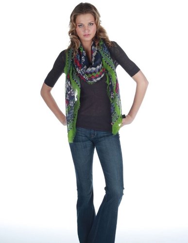 Tolani Navajo Square Scarf as seen on Jessica Alba