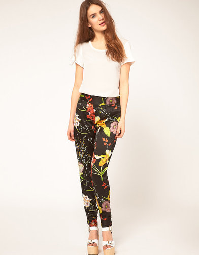 Vila Oriental Floral Printed Pants