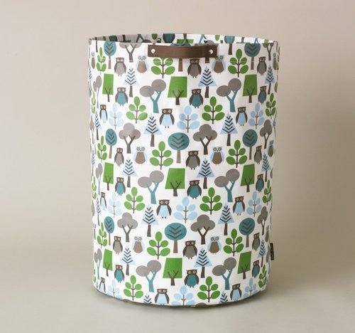 Owls Sky Cylinder Storage Bin