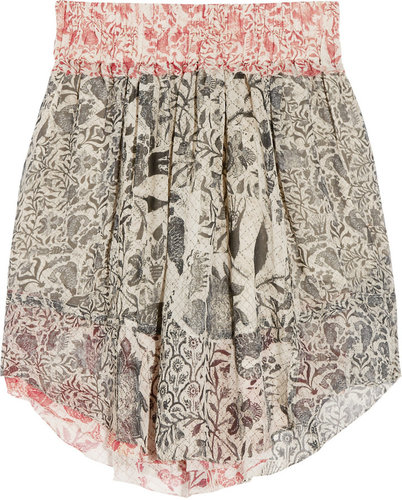 Isabel Marant Vutti printed silk-georgette skirt