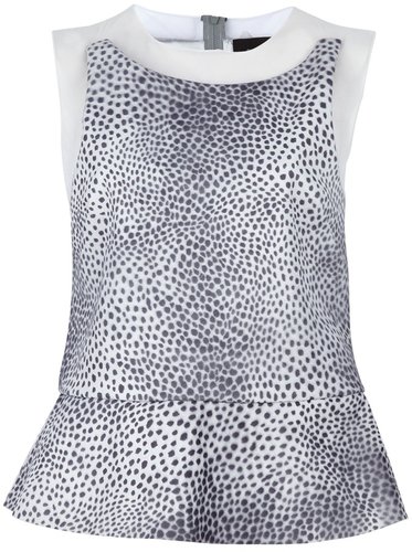 Simone Rocha 'Leopard' leather top