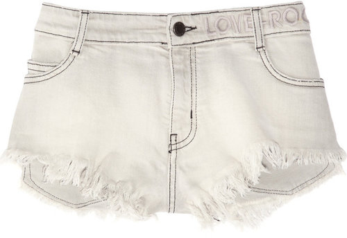 Zadig & Voltaire Paly frayed stretch-denim micro shorts